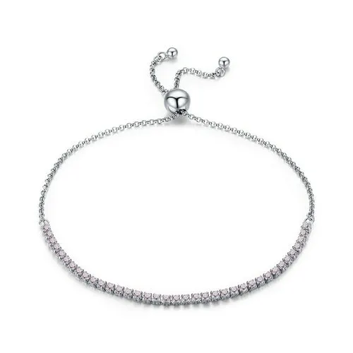 Tennis Bracelet 925 Sterling Silver Sparkling Strand Bracelet Women Link Tennis