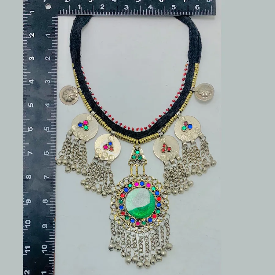 Tribal Boho Gypsy Dangle Coins Necklace