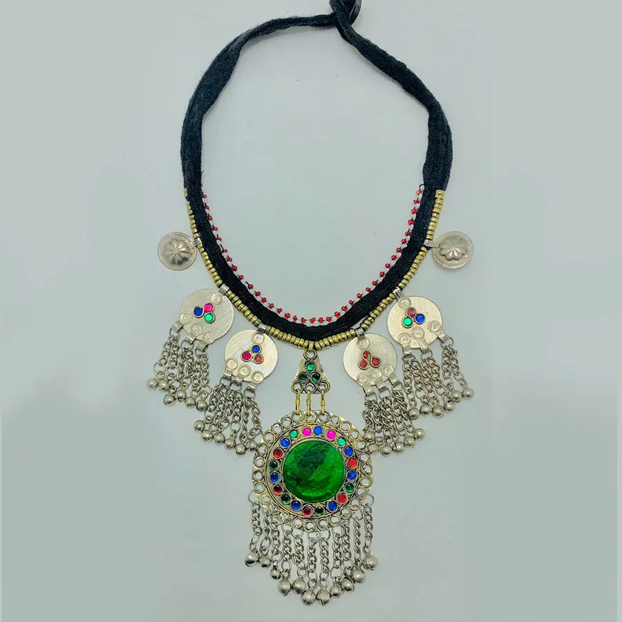 Tribal Boho Gypsy Dangle Coins Necklace