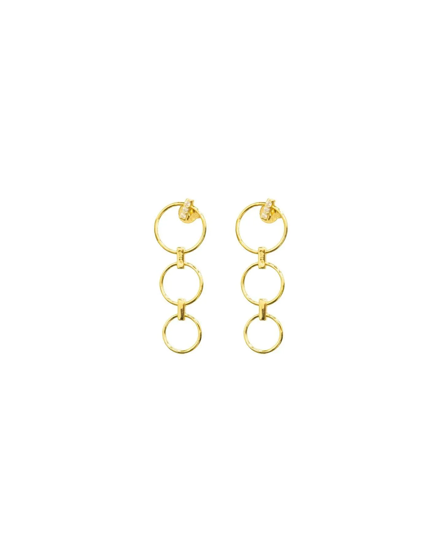 Triple Ring Earring