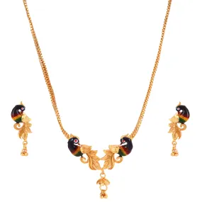 Twin Mayur Small Chain Necklace Set