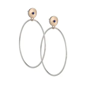 Unda hoop earrings