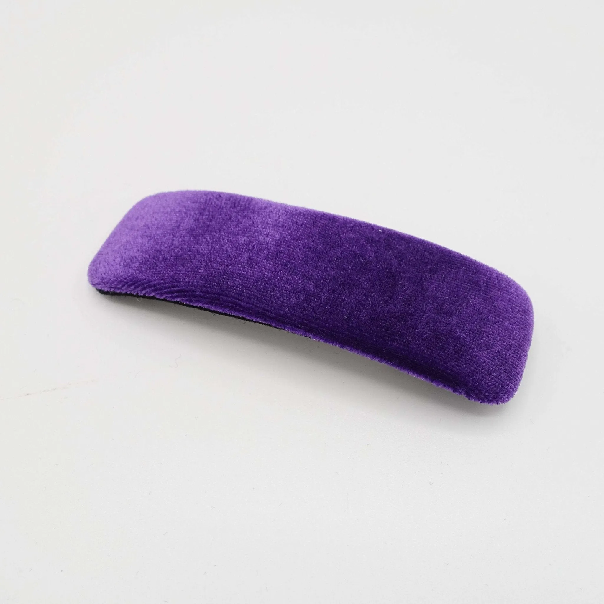 velvet hair barrette rectangle hair accessory for women