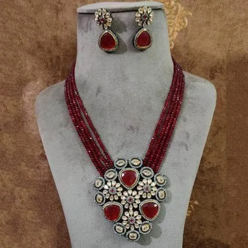 Victorian Precious Pendant Necklace Set