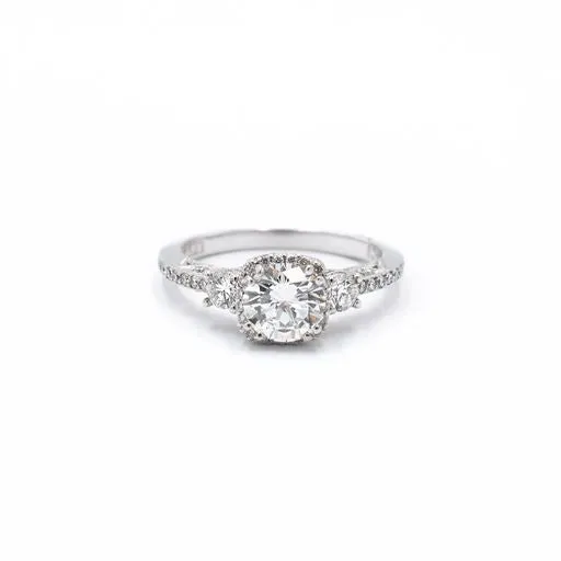 Vintage-Style 1.5 ctw Platinum GIA Certified Diamond Engagement Ring