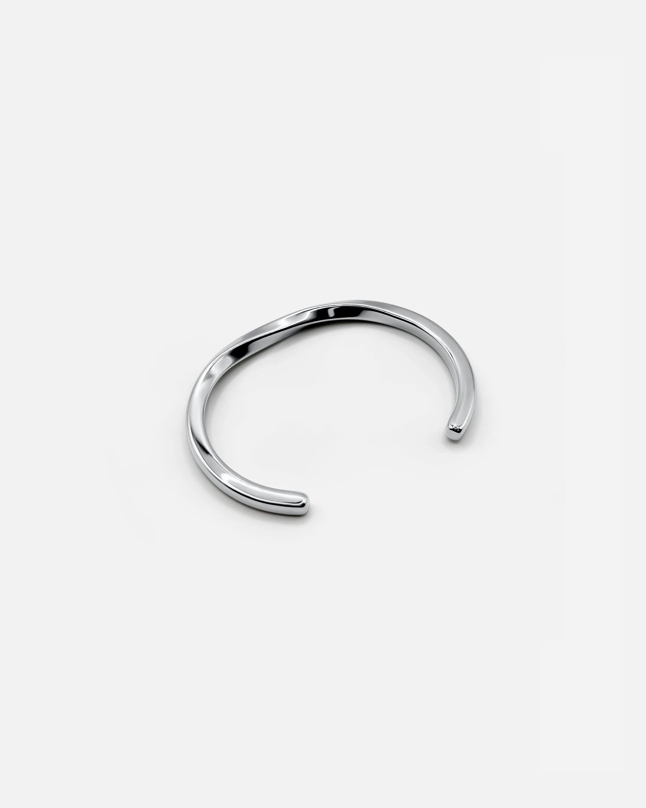 WAVE CUFF BANGLE SILVER