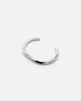 WAVE CUFF BANGLE SILVER