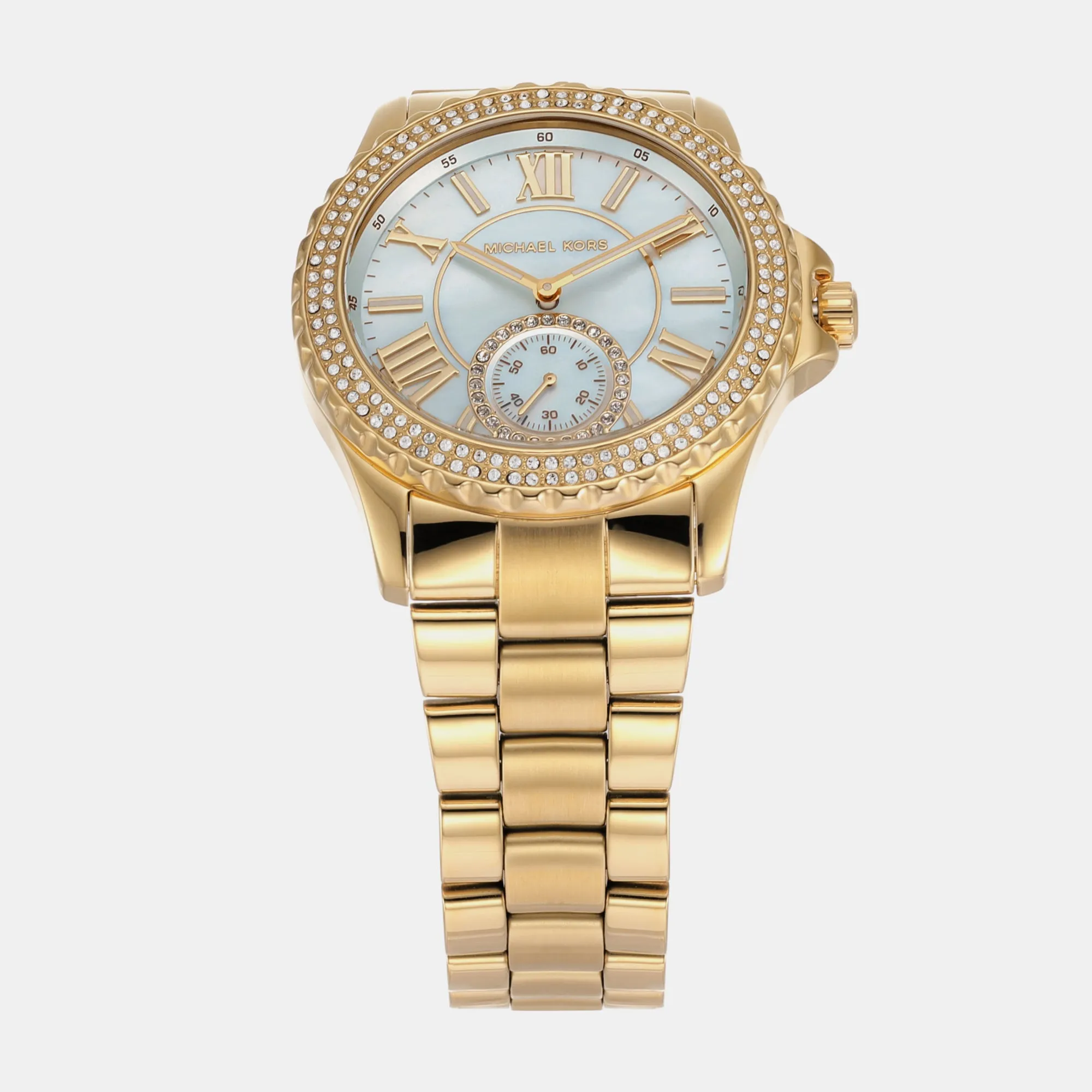 Women's Everest Three-Hand Gold-Tone Stainless Steel Watch MK7401