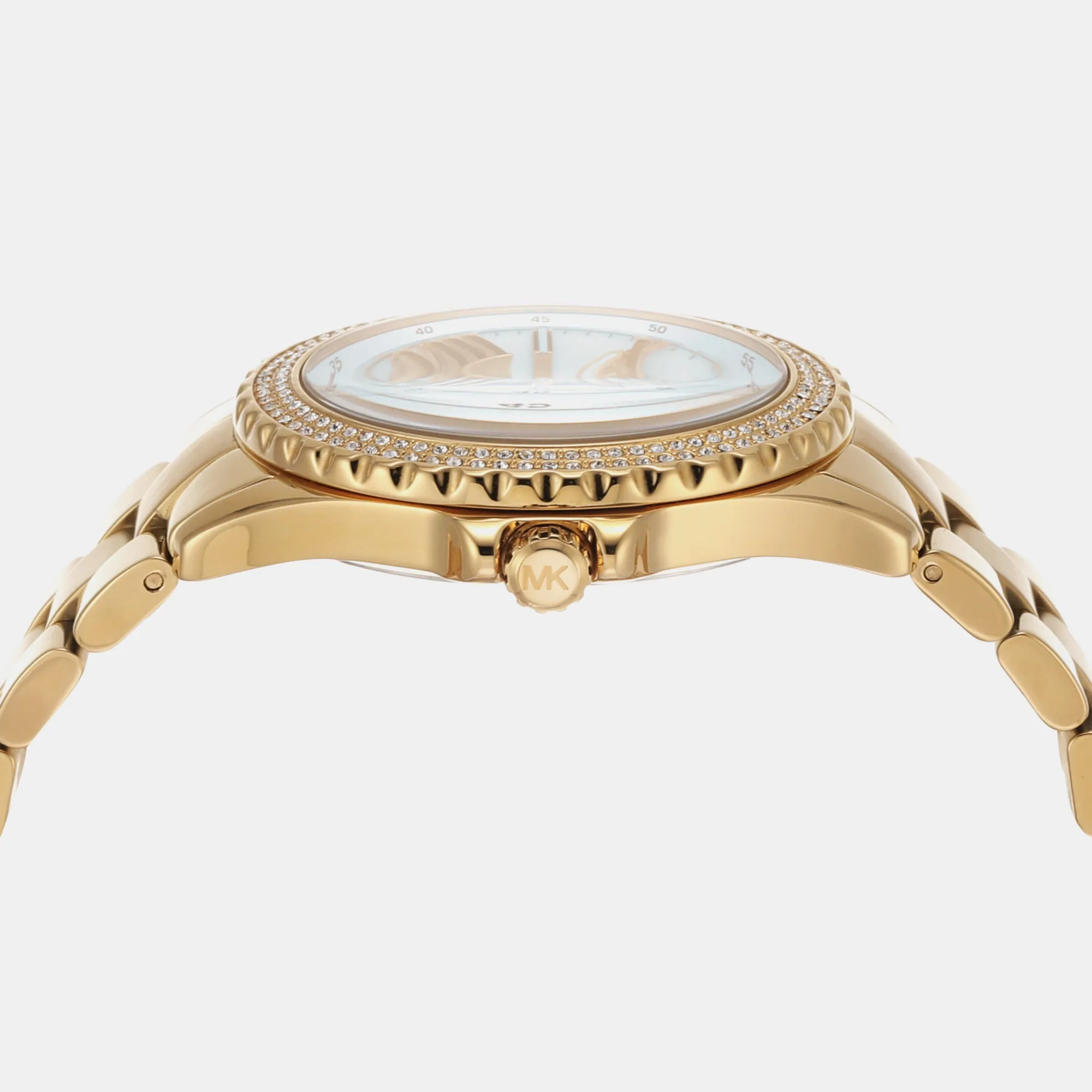 Women's Everest Three-Hand Gold-Tone Stainless Steel Watch MK7401