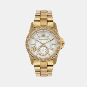 Women's Everest Three-Hand Gold-Tone Stainless Steel Watch MK7401