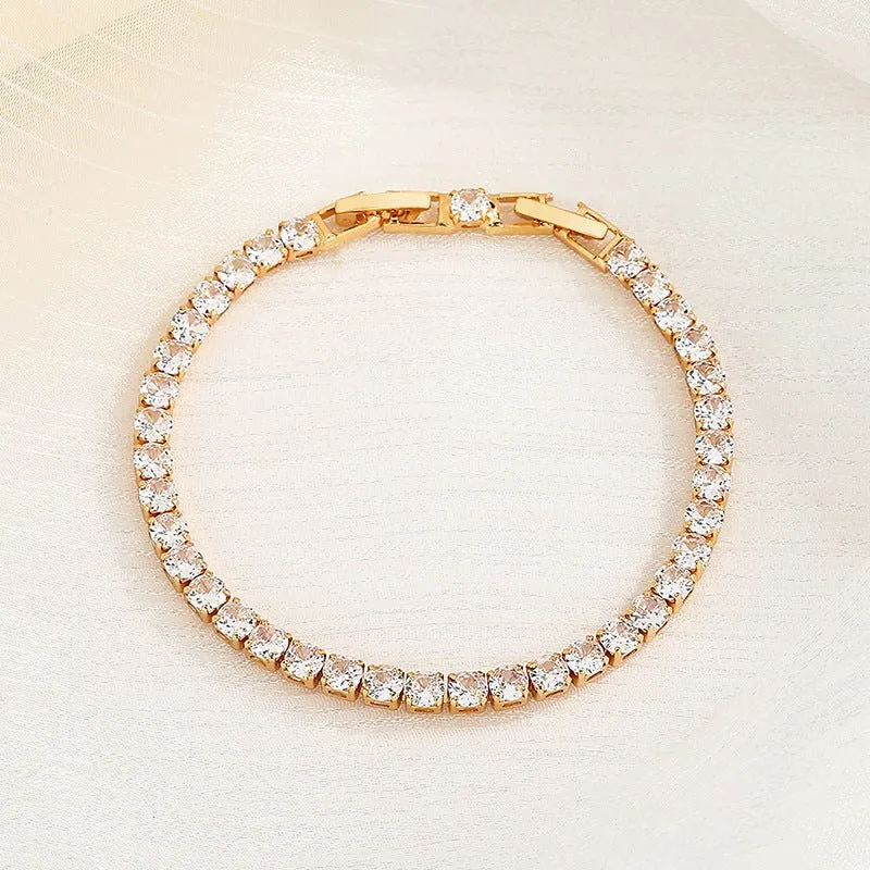 Women's Single Row Full Diamond Bracelet