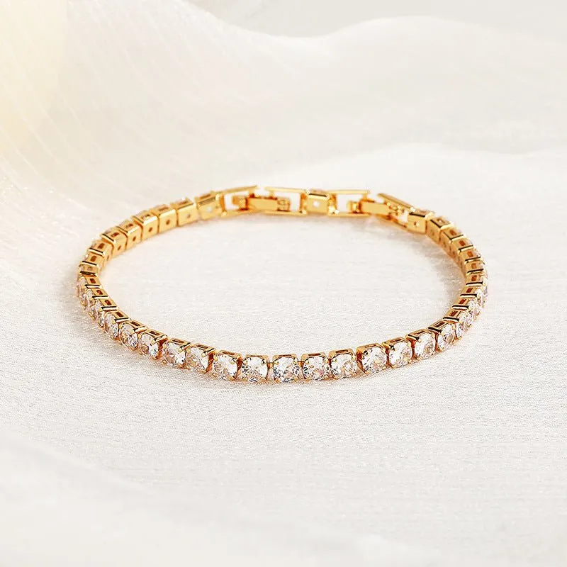 Women's Single Row Full Diamond Bracelet