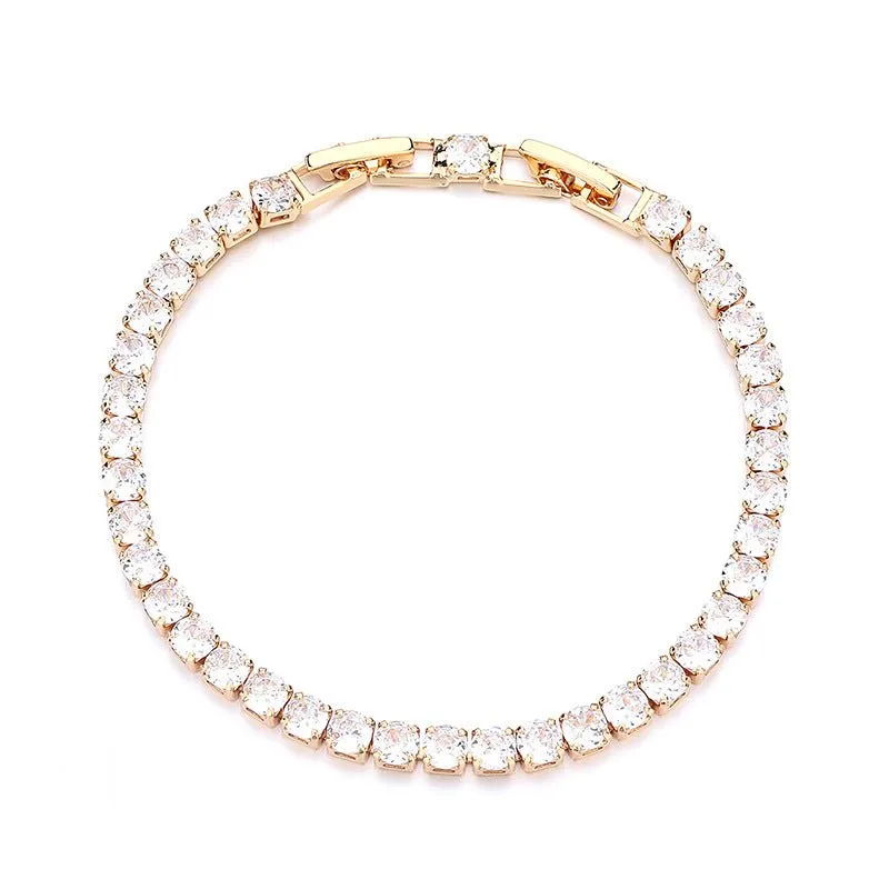 Women's Single Row Full Diamond Bracelet