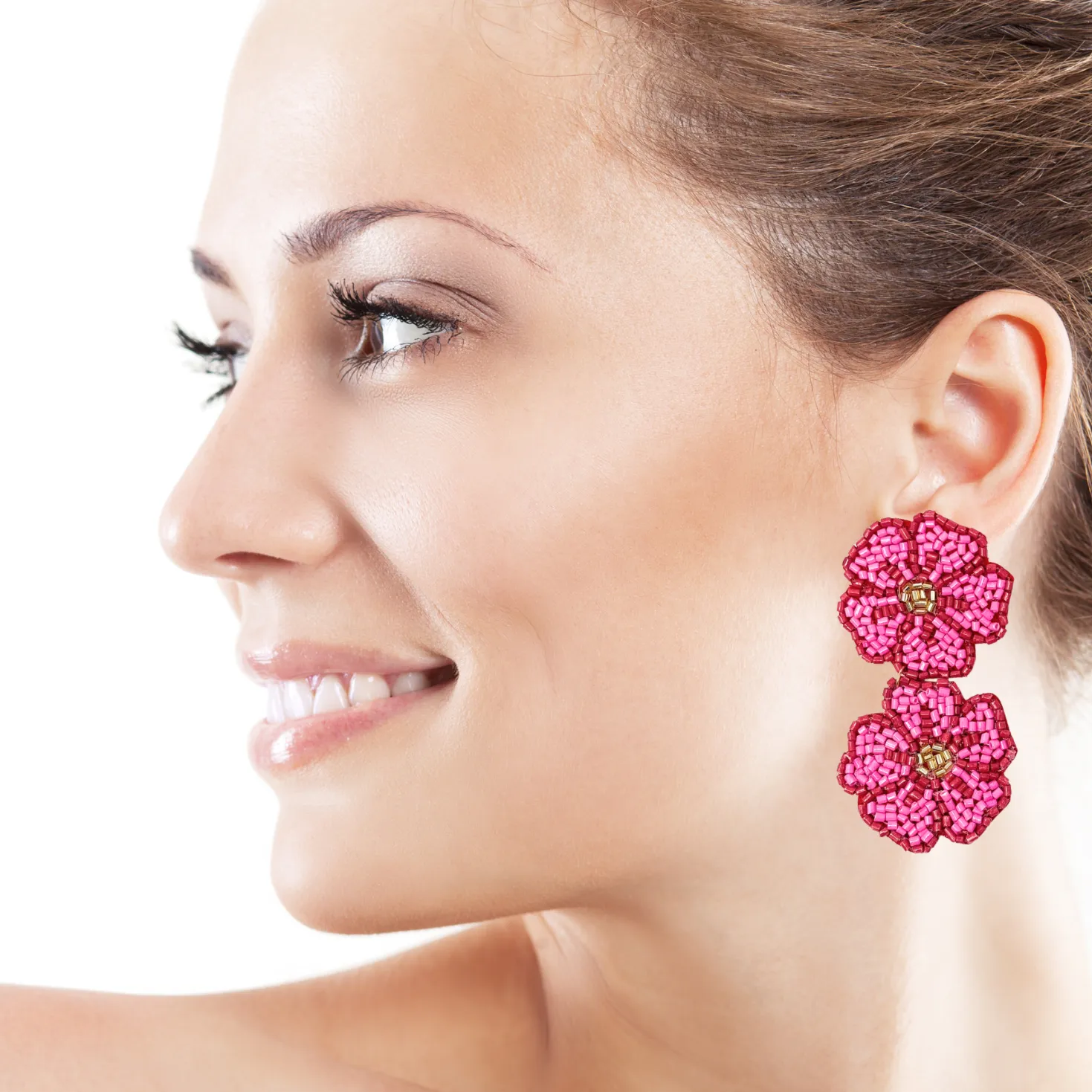 Zinnia Beaded Earrings